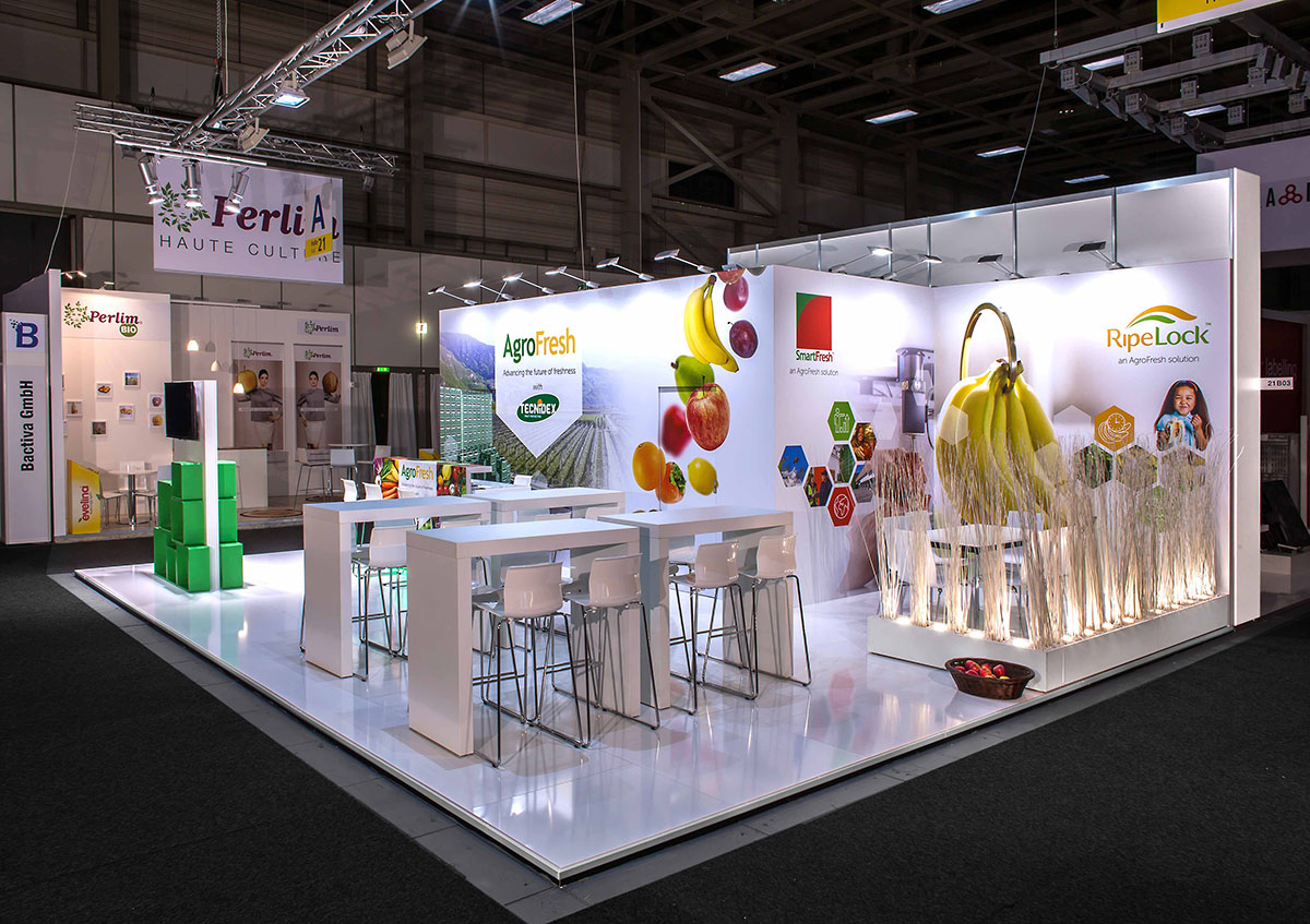 SEA Fruit Logistica - Messebau & Messedesign - Messe SEA 2019 in Berlin - Messestand Beispiel